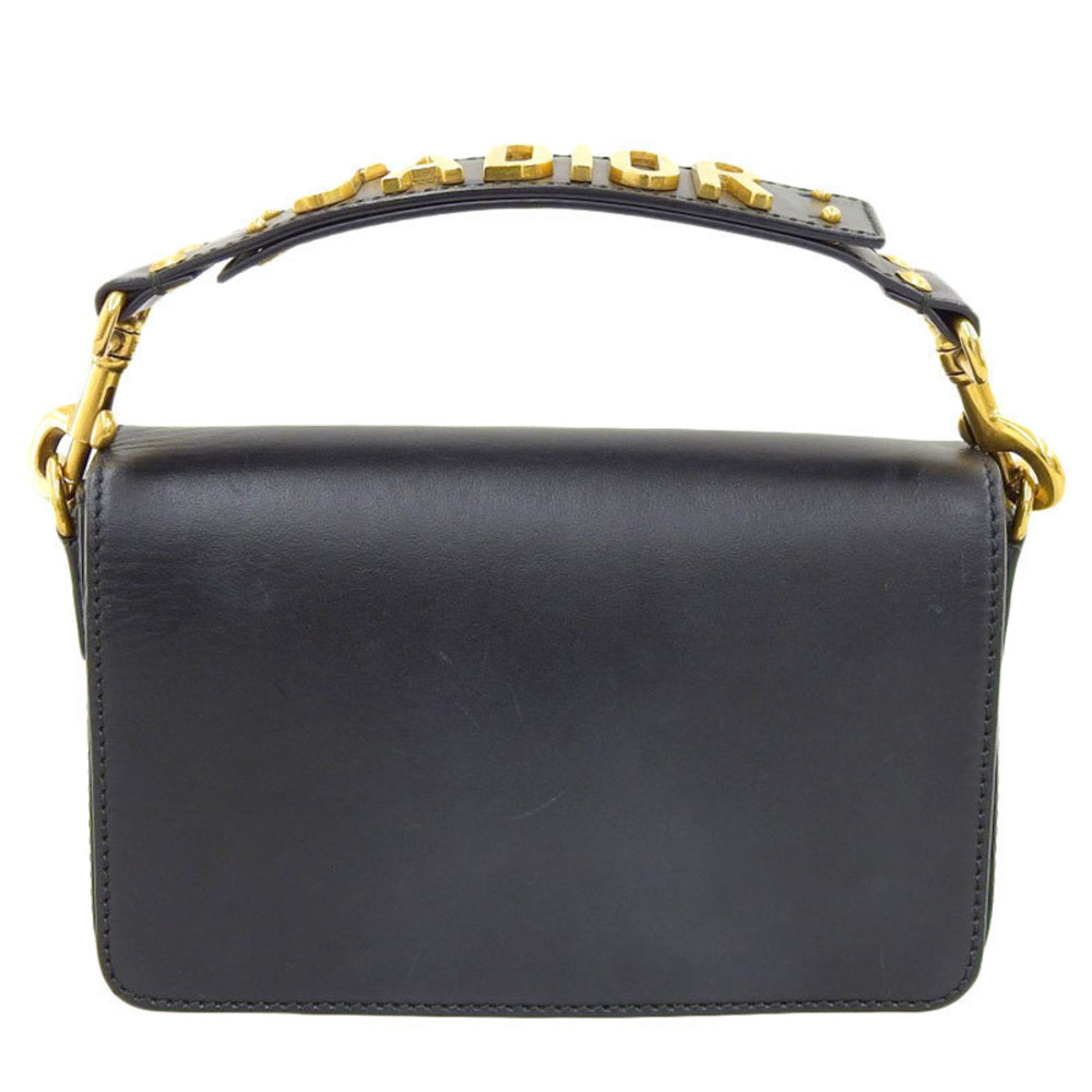 Dior J'Adior Handbag Leather Black